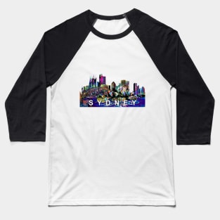 Sydney, Australia in graffiti Baseball T-Shirt